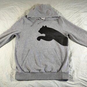 PUMA Medium (M) Gray Pullover Hoodie Sweatshirt